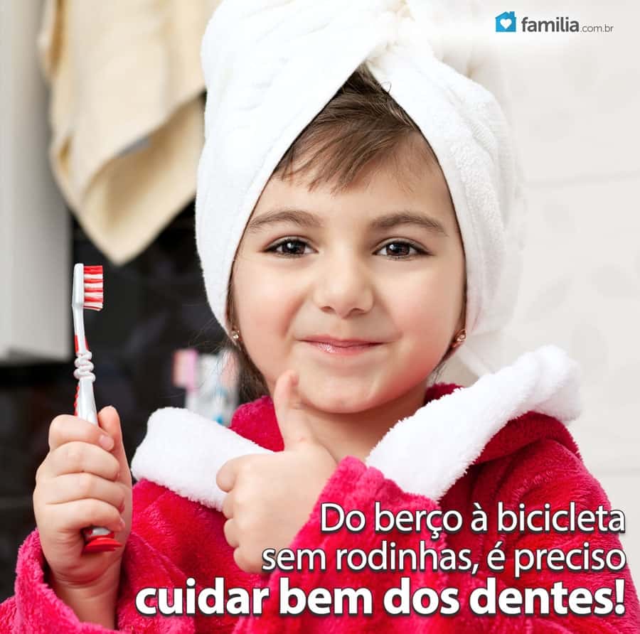 Cuidados odontológicos para bebês e crianças Familia